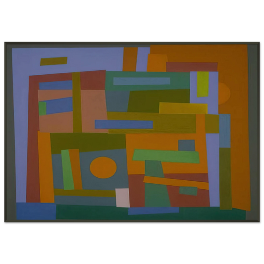 Ad Reinhardt  Number 30  1938 Framed Art Print  - Aluminum Frame - 21x29.7 cm / 8x12"