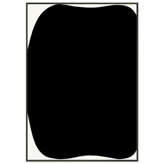 Ellsworth Kelly  Black Ripe Framed Art Print  - Aluminum Frame - 21x29.7 cm / 8x12"