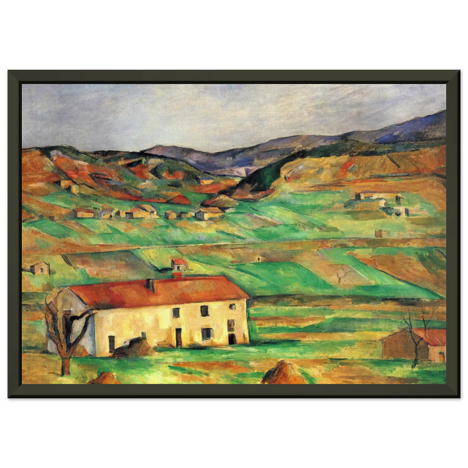 Paul Cezanne  Gardanne Framed Art Print  - Aluminum Frame - 60x80 cm / 24x32 inches