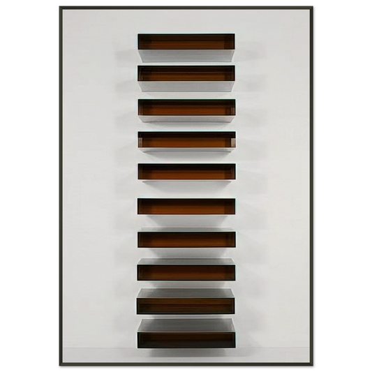 Donald Judd  Untitled  1973 Framed Art Print  - Aluminum Frame - 21x29.7 cm / 8x12"
