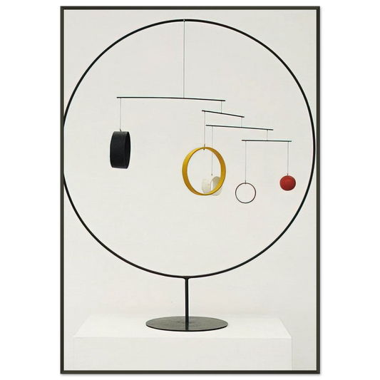 Alexander Calder  MOBILE 1934 Framed Art Print  - Aluminum Frame - 21x29.7 cm / 8x12"