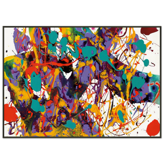 Sam Francis  Untitled  SFP9435  SFF 1711  Framed Art Print  - Aluminum Frame - 21x29.7 cm / 8x12"