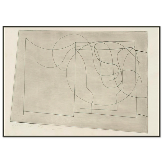 Ben Nicholson  Aegean  1967 Framed Art Print  - Aluminum Frame - Default Title