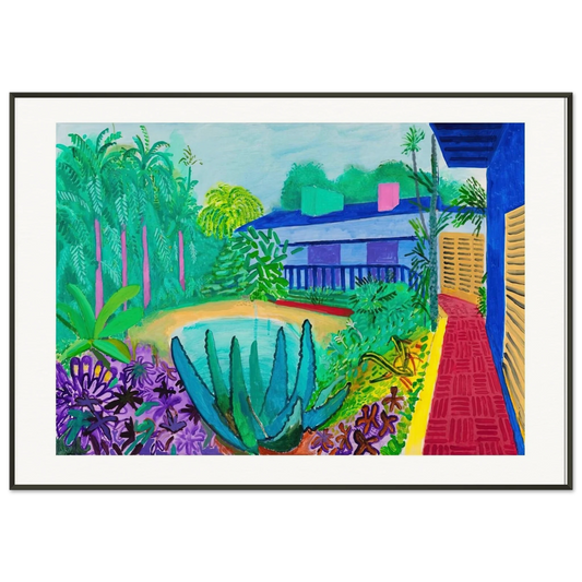 David Hockney  David Hockney Framed Art Print  - Aluminum Frame - 21x29.7 cm / 8x12"