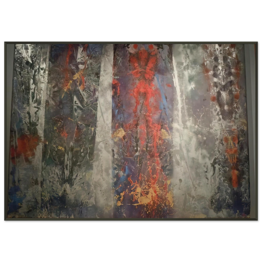 Sam Gilliam  Restore Framed Art Print  - Aluminum Frame - 21x29.7 cm / 8x12"