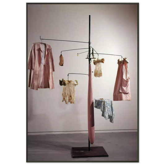 Louise Bourgeois  PINK DAYS AND BLUE DAYS 1997 Framed Art Print  - Aluminum Frame - 21x29.7 cm / 8x12"