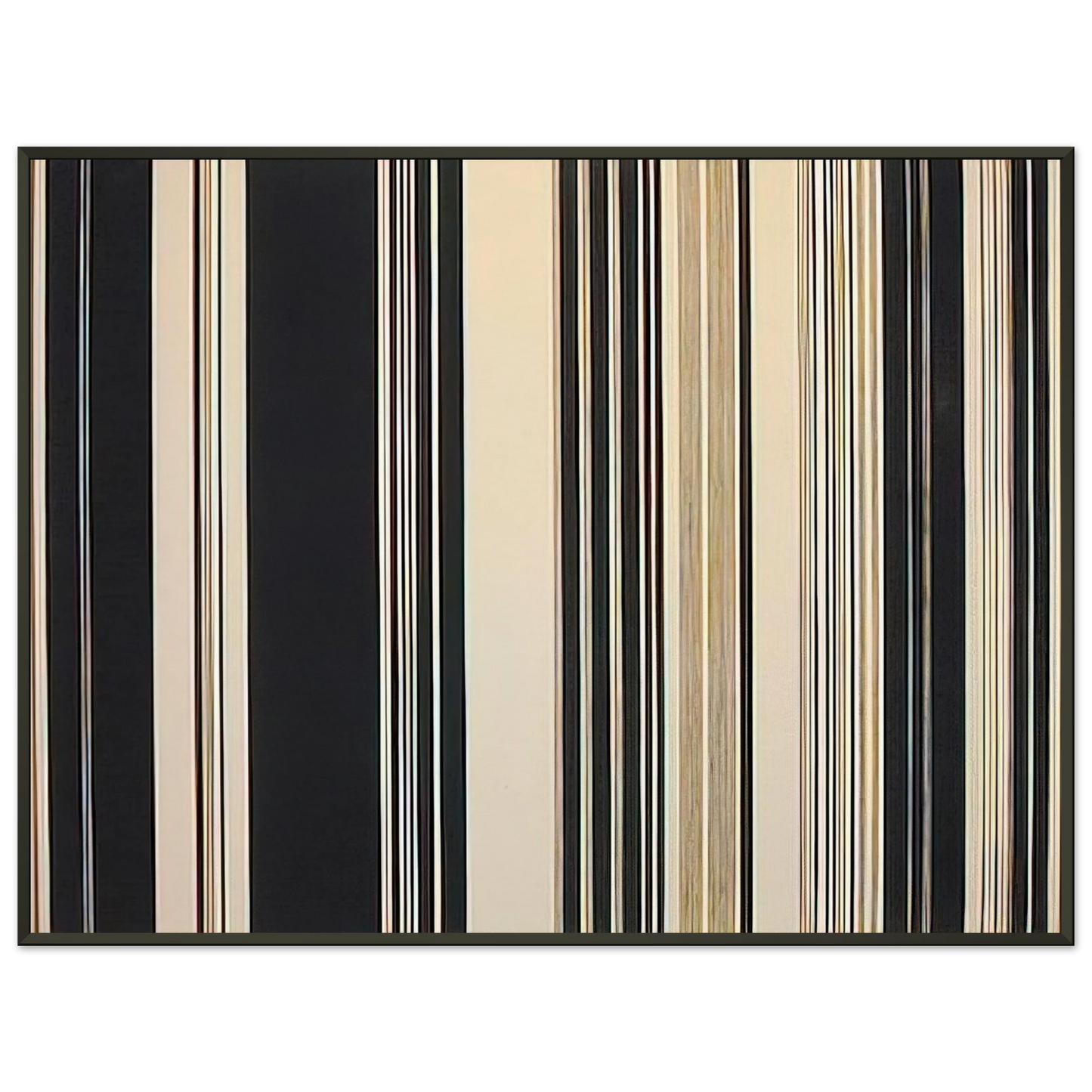 Gene Davis  Black Panther  1970 Framed Art Print  - Aluminum Frame - 40x50 cm / 16x20 inches