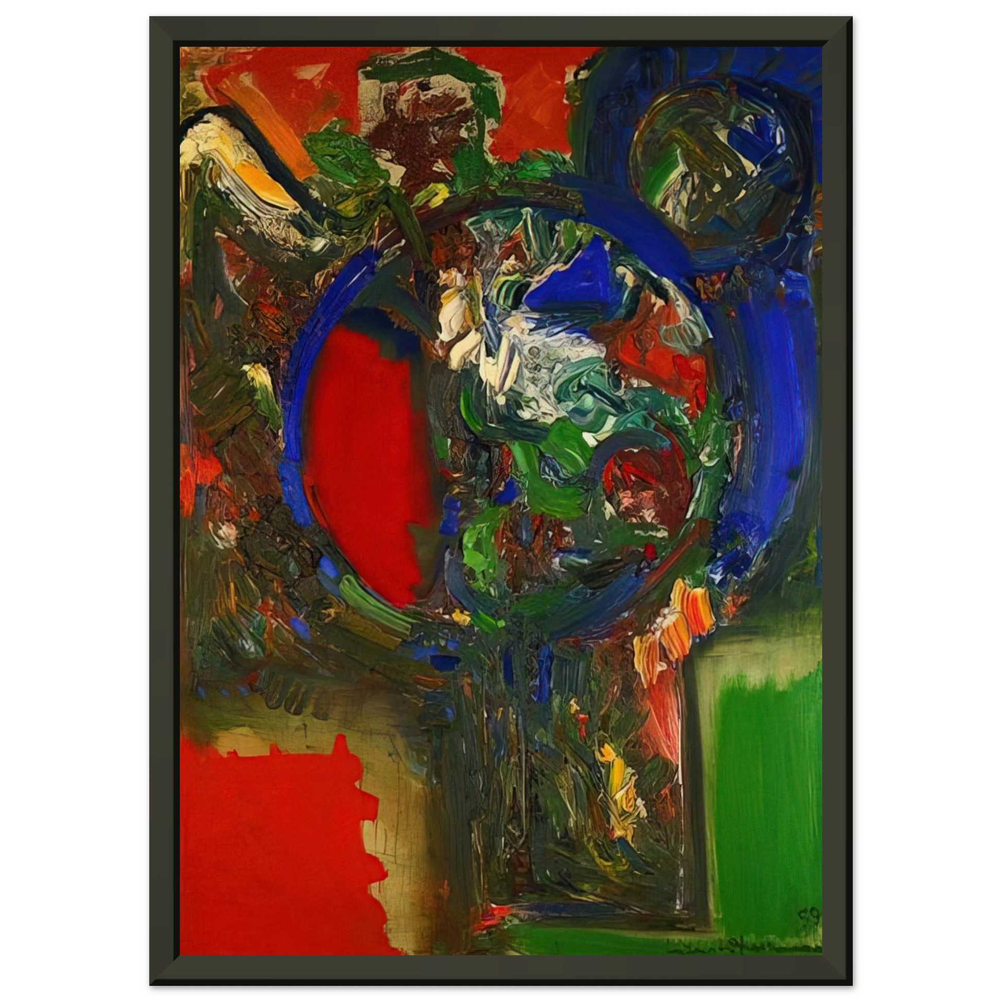 Hans Hofmann  The Bouquet Framed Art Print  - Aluminum Frame - 70x100 cm / 28x40 inches