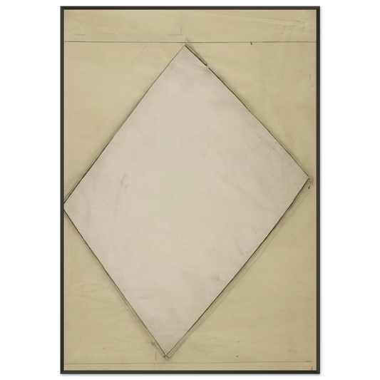 Ellsworth Kelly  Study for White Sculpture Framed Art Print  - Aluminum Frame - 21x29.7 cm / 8x12"