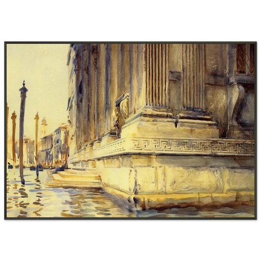 John Singer Sargent  Palazzo Grimani Framed Art Print  - Aluminum Frame - 21x29.7 cm / 8x12"