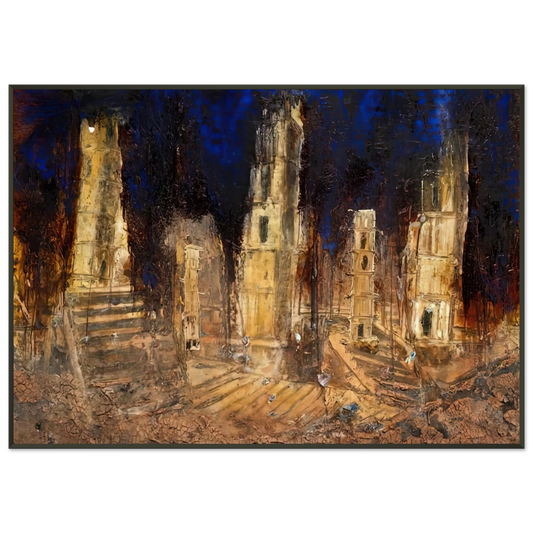 Anselm Kiefer  WALHALLA 2016 Framed Art Print  - Aluminum Frame - 21x29.7 cm / 8x12"