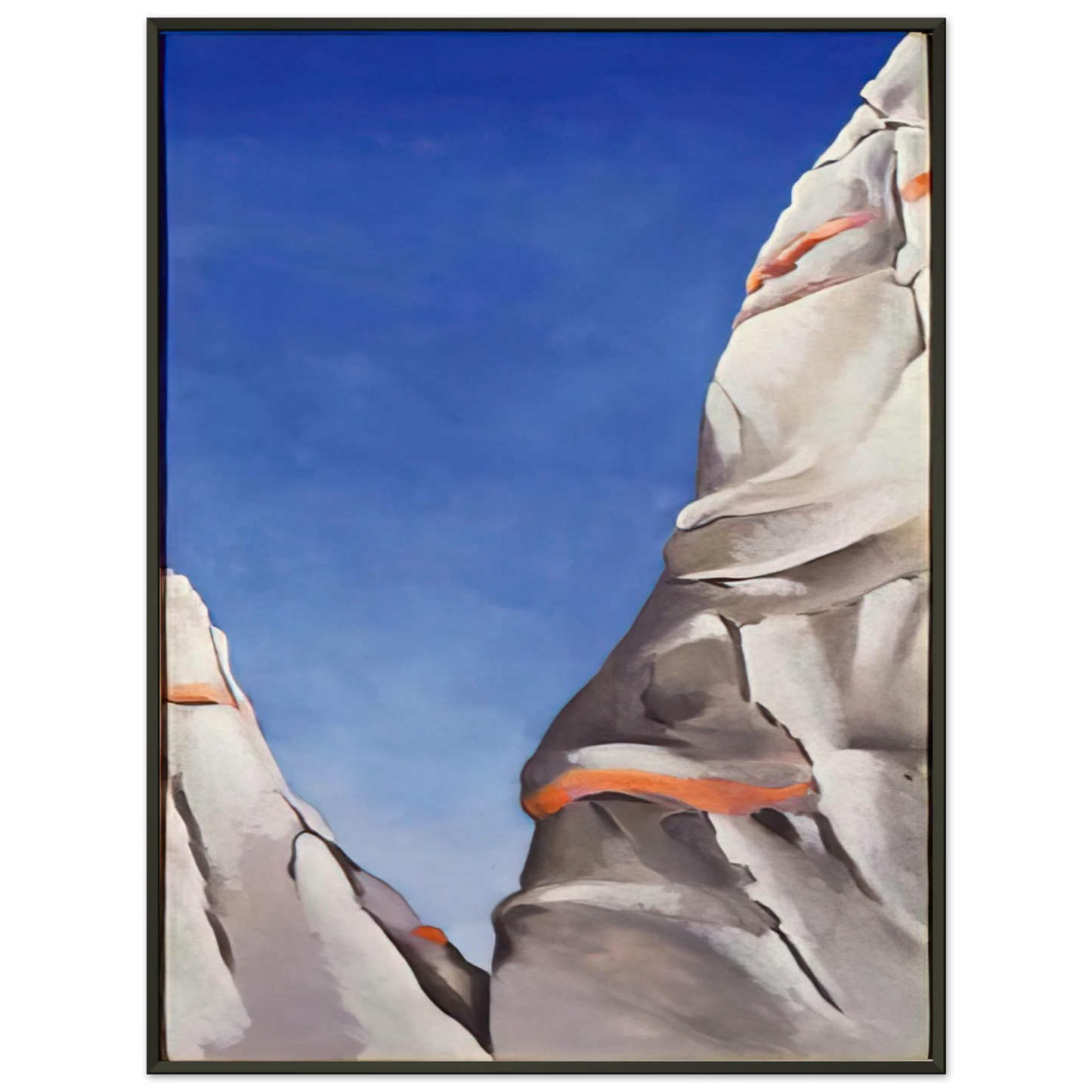Georgia OKeeffe  Blue Sky Framed Art Print  - Aluminum Frame - 40x50 cm / 16x20 inches