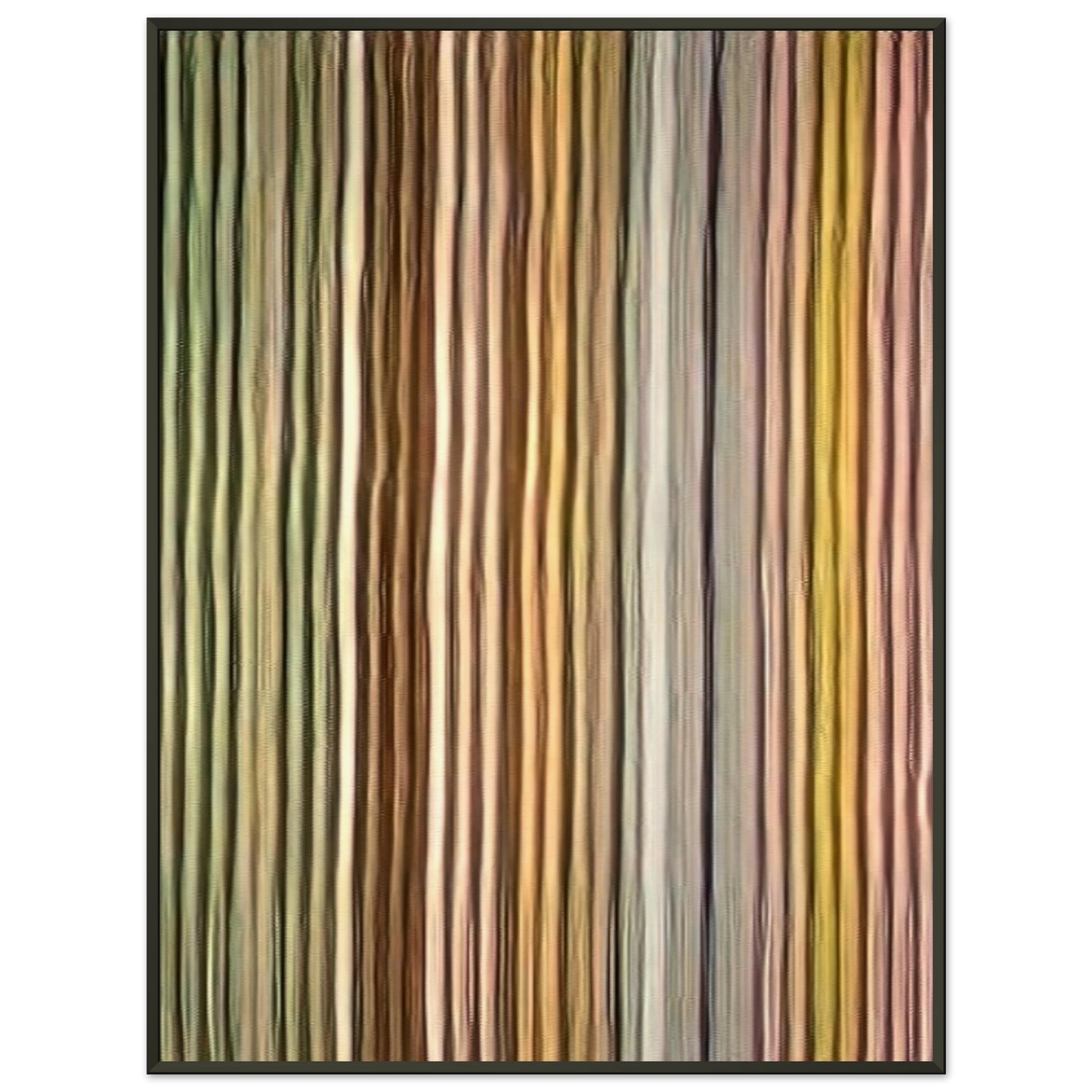 Gene Davis  Long John  1968 Framed Art Print  - Aluminum Frame - 40x50 cm / 16x20 inches