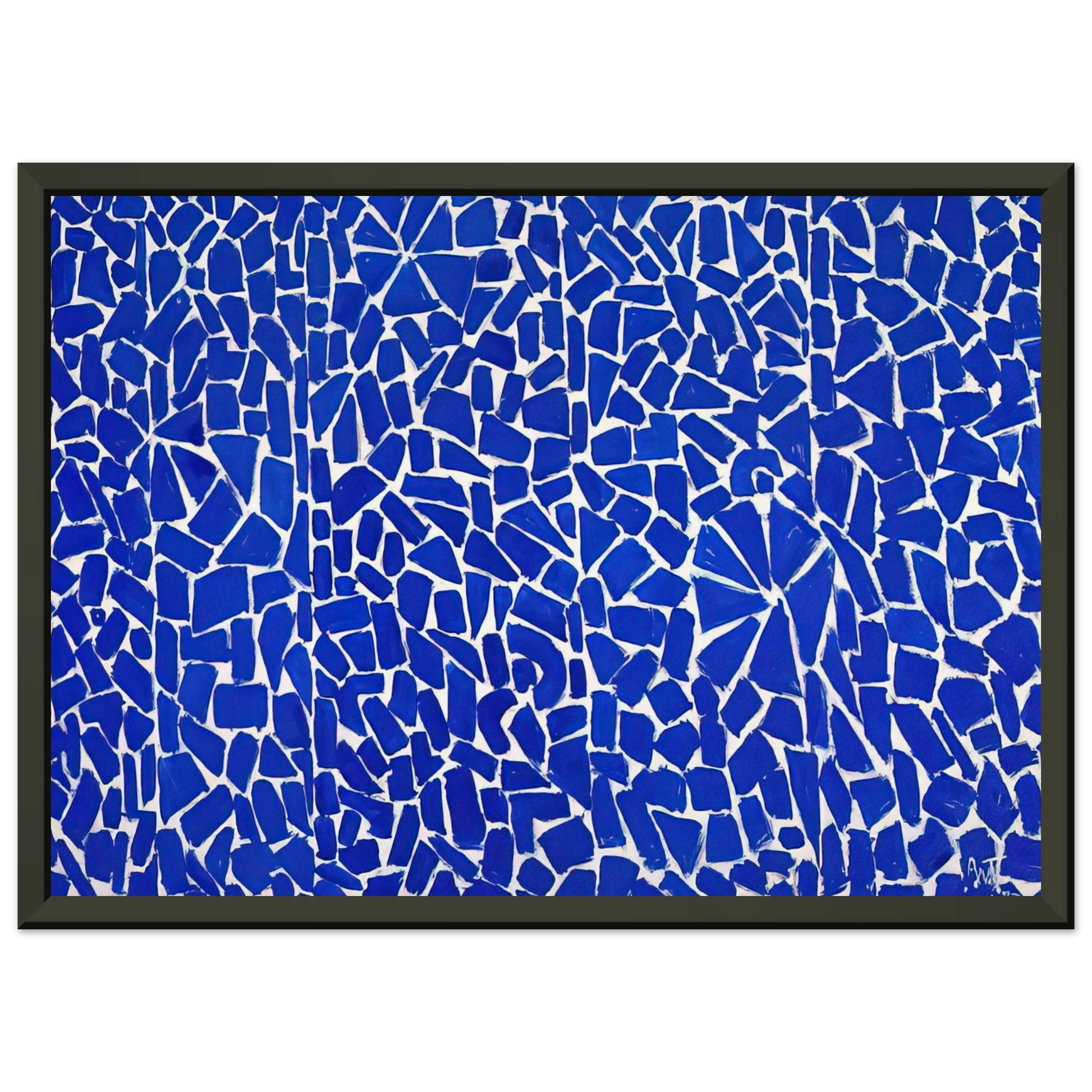 Alma Woodsey Thomas  ELYSIAN FIELDS 1973 Framed Art Print  - Aluminum Frame - 40x50 cm / 16x20 inches