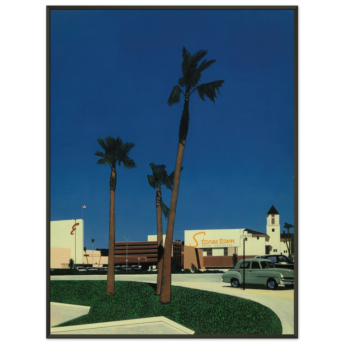 Hiroshi Nagai  In the beginning IV Mall Framed Art Print  - Aluminum Frame - 70x100 cm / 28x40 inches