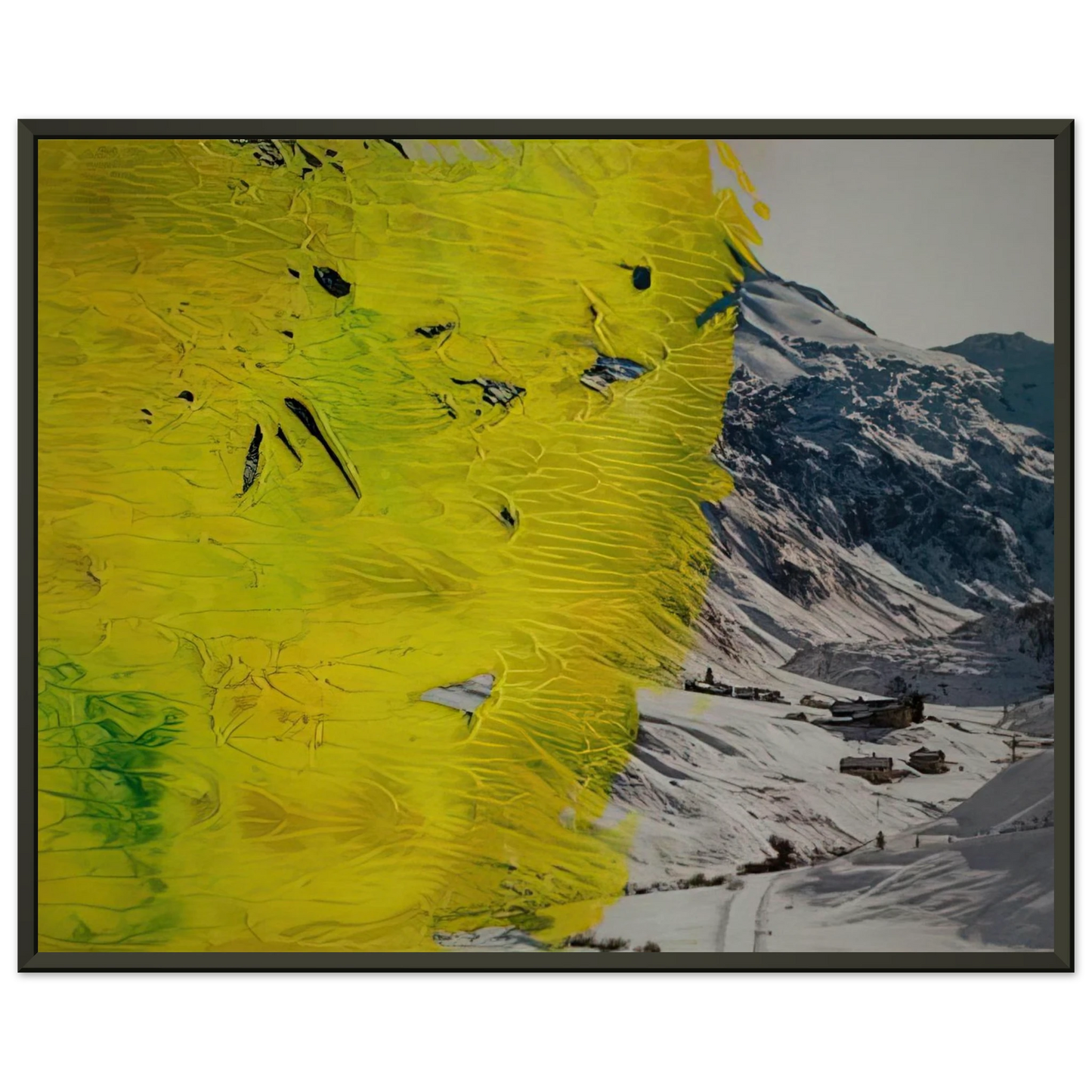 Gerhard Richter  17 3 92 Framed Art Print  - Aluminum Frame - 60x80 cm / 24x32 inches
