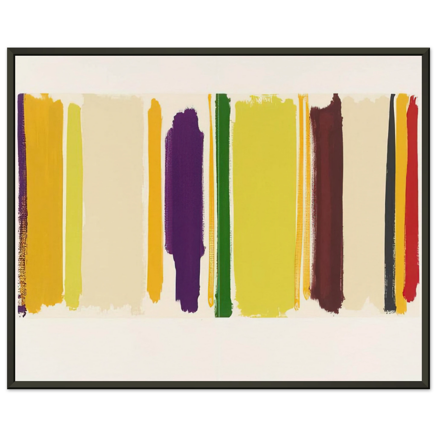 Patrick Heron  Untitled From The Shapes of Colour  1978 Framed Art Print  - Aluminum Frame - 70x100 cm / 28x40 inches