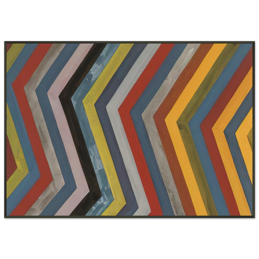 Sol LeWitt  Irregular Bands with Colors Superimposed Framed Art Print  - Aluminum Frame - 21x29.7 cm / 8x12"