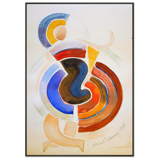 Sonia Delaunay  UTITLED Framed Art Print  - Aluminum Frame - 21x29.7 cm / 8x12"
