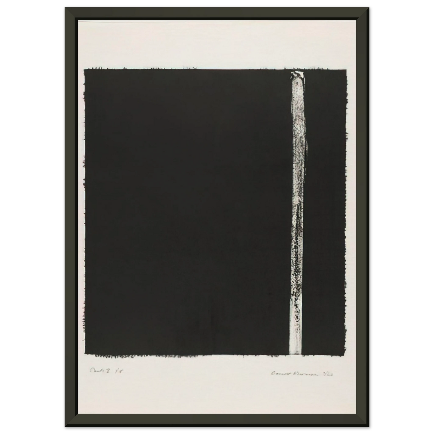 Barnett Newman  Canto V Framed Art Print  - Aluminum Frame - 60x80 cm / 24x32 inches