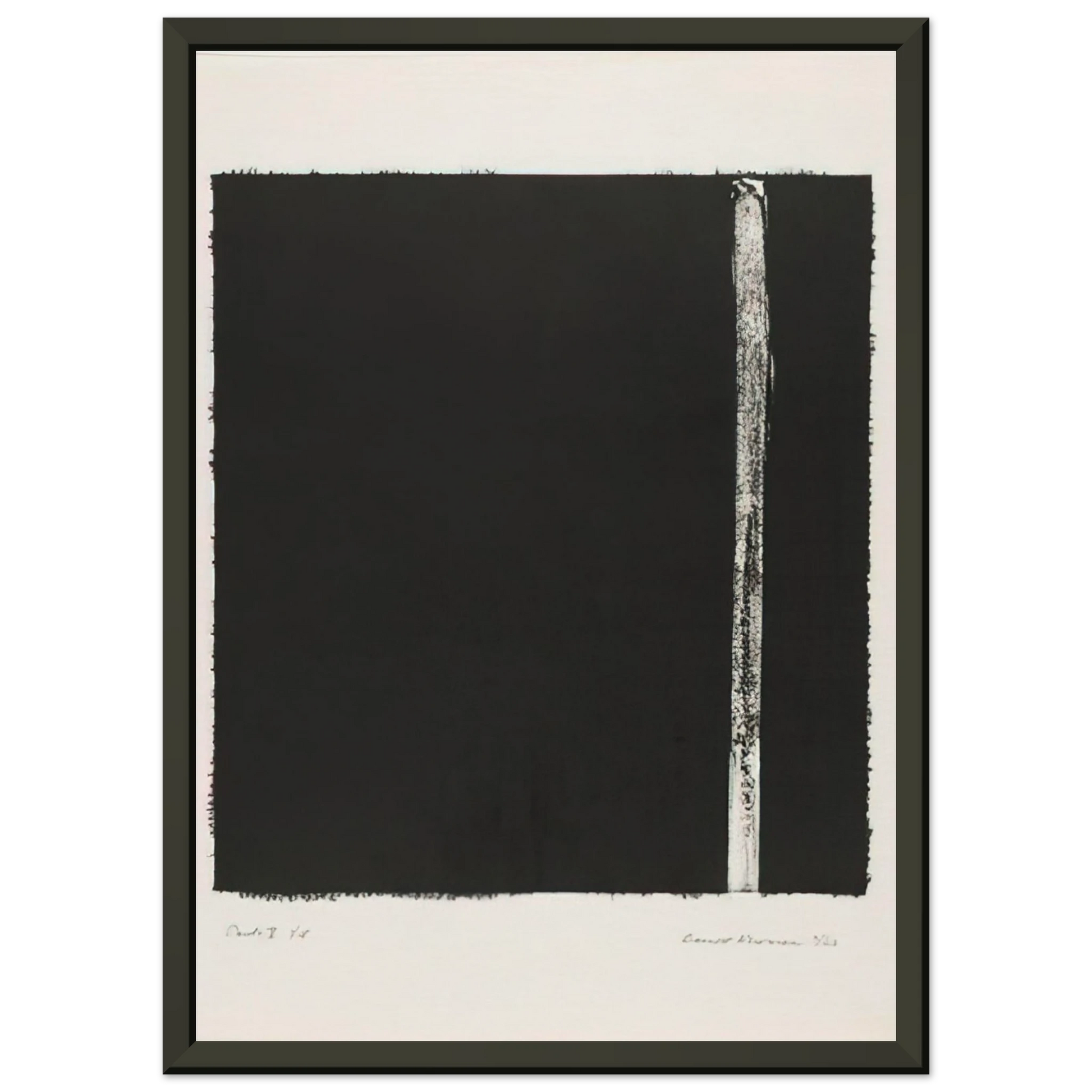 Barnett Newman  Canto V Framed Art Print  - Aluminum Frame - 60x80 cm / 24x32 inches