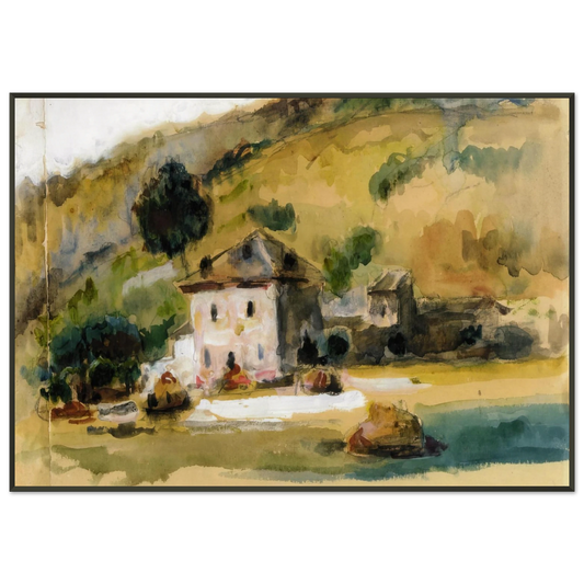 Paul Cezanne  Near Aix En Provence Framed Art Print  - Aluminum Frame - 21x29.7 cm / 8x12"