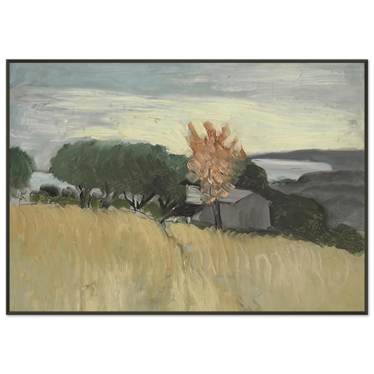 Henri Matisse  CHAMPS DE BLE A CAGNES 1918 Framed Art Print  - Aluminum Frame - 21x29.7 cm / 8x12"