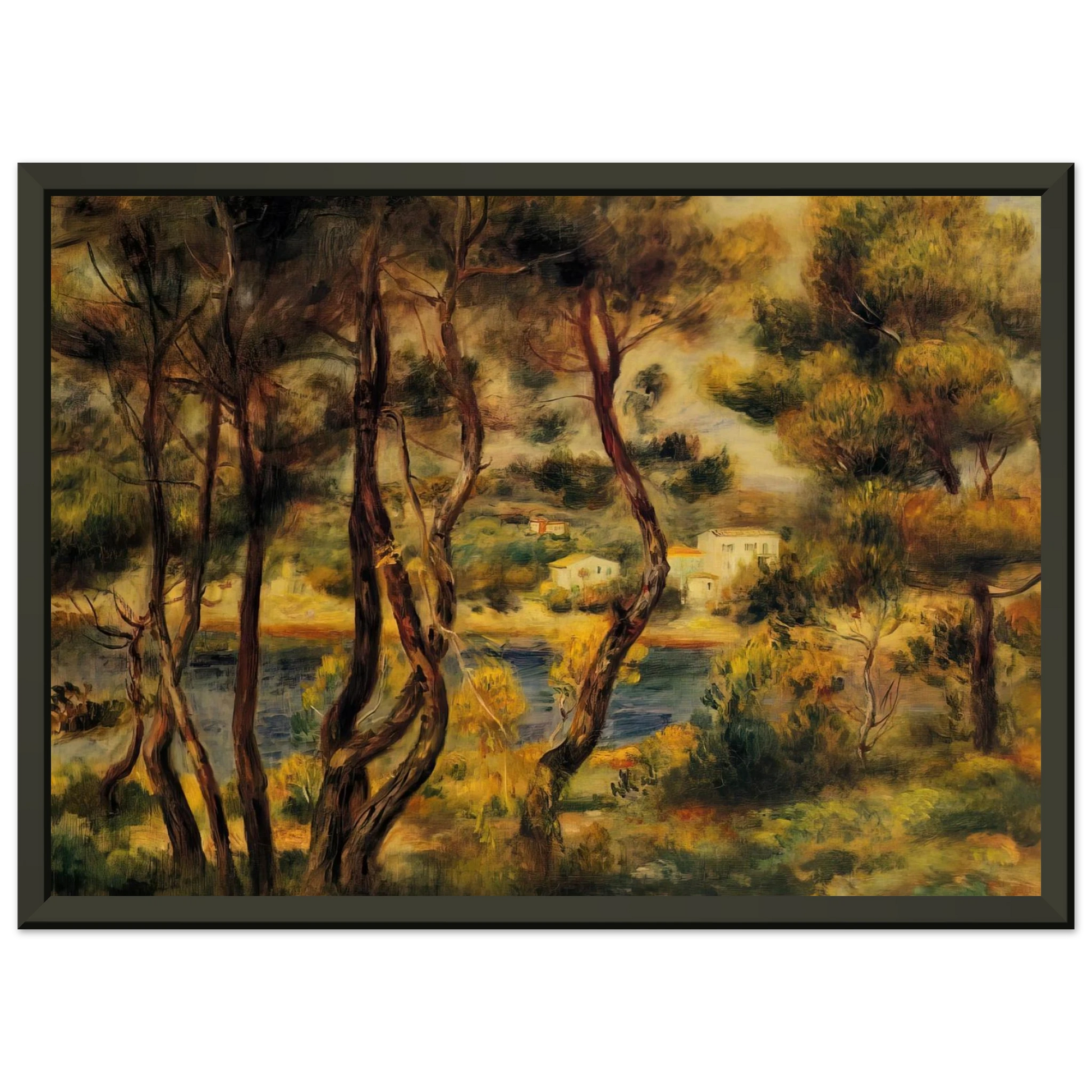 PierreAuguste Renoir  Cape Saint Jean Framed Art Print  - Aluminum Frame - 40x50 cm / 16x20 inches