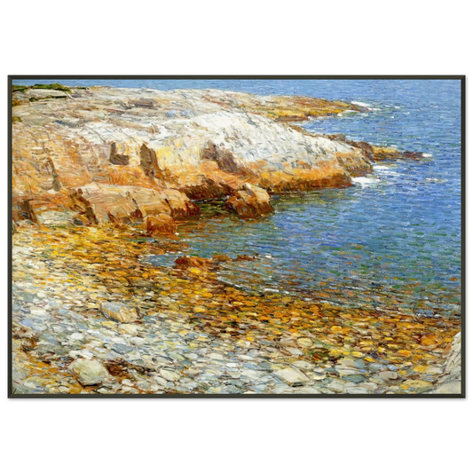 Childe Hassam  Isles of Shoals Broad Cove Framed Art Print  - Aluminum Frame - 21x29.7 cm / 8x12"