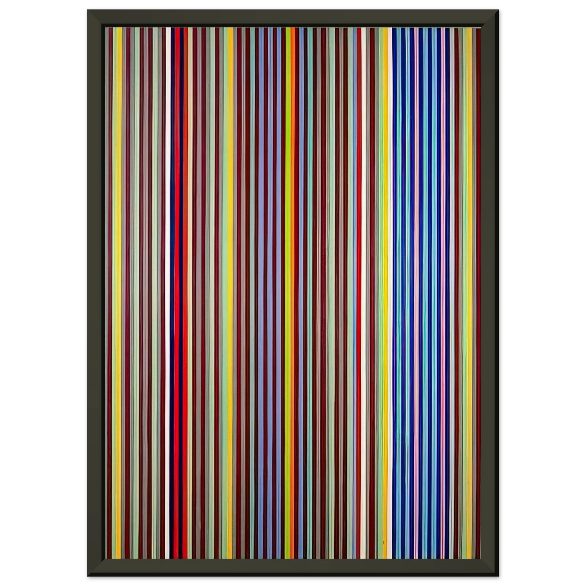 Gene Davis  Untitled P280  1967 Framed Art Print  - Aluminum Frame - 70x100 cm / 28x40 inches