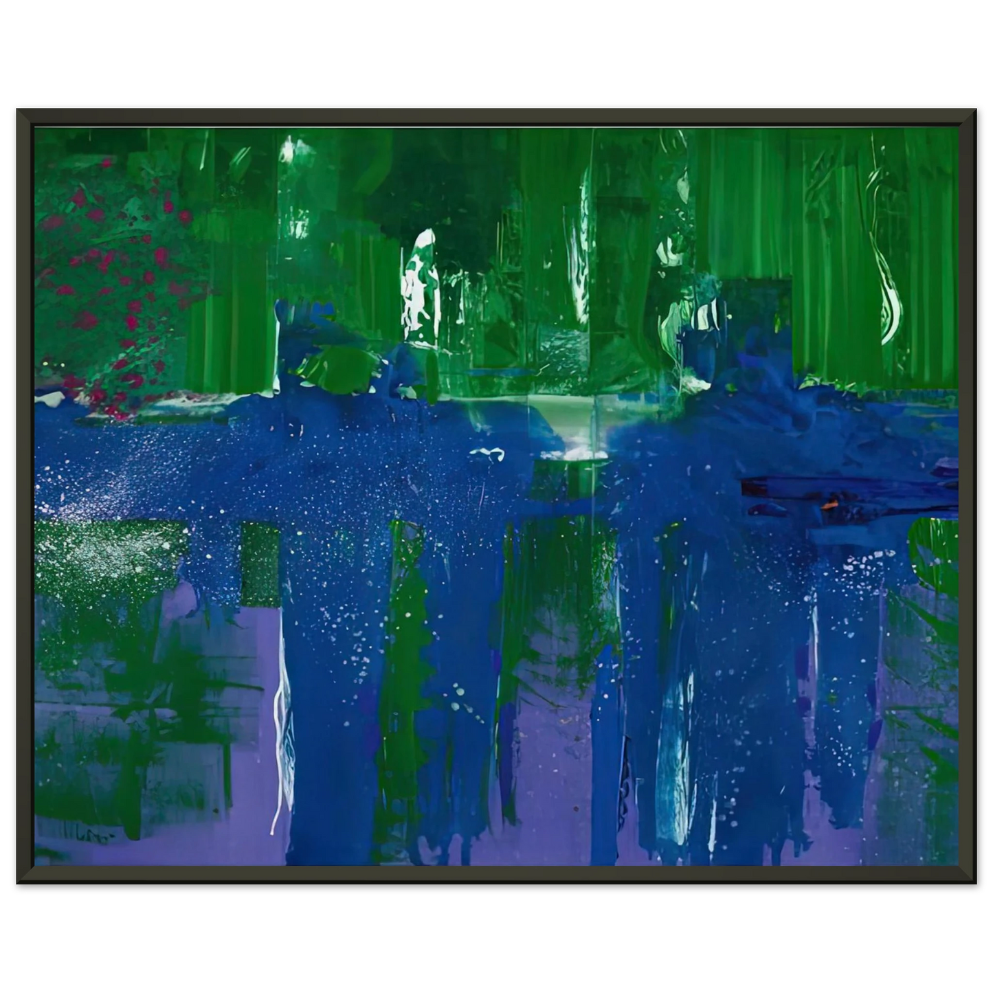 Helen Frankenthaler  Grotto 1990 Framed Art Print  - Aluminum Frame - 60x80 cm / 24x32 inches