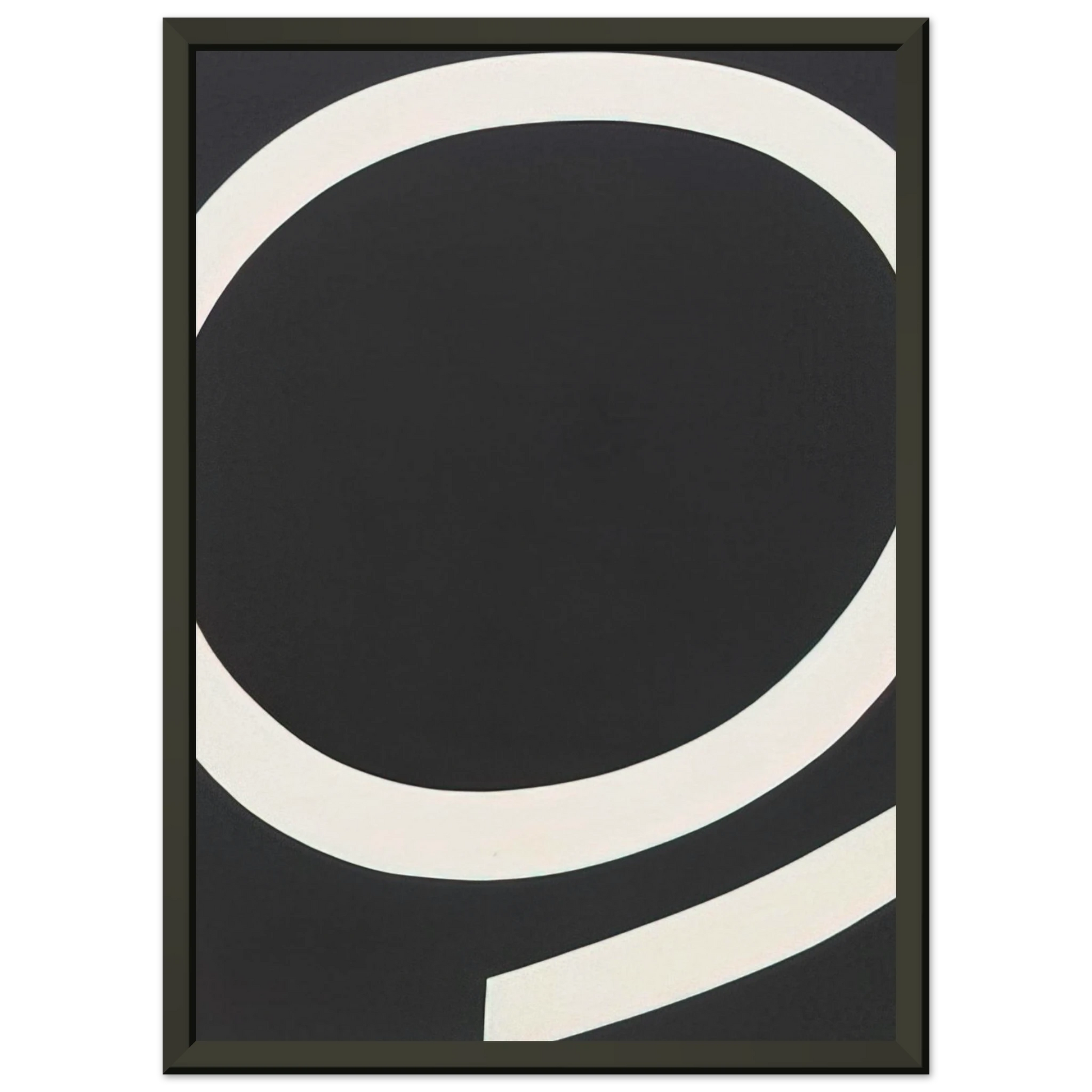 Ellsworth Kelly  Running White Framed Art Print  - Aluminum Frame - 60x80 cm / 24x32 inches