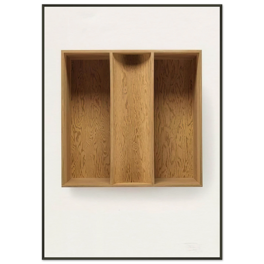 Donald Judd  Untitled 917 Ballantine  1991 Framed Art Print  - Aluminum Frame - 21x29.7 cm / 8x12"