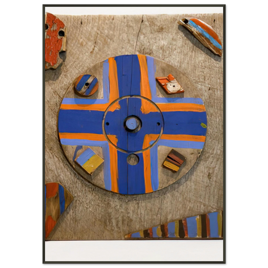 Betty Parsons  Eye of the Cross  1976 Framed Art Print  - Aluminum Frame - 21x29.7 cm / 8x12"