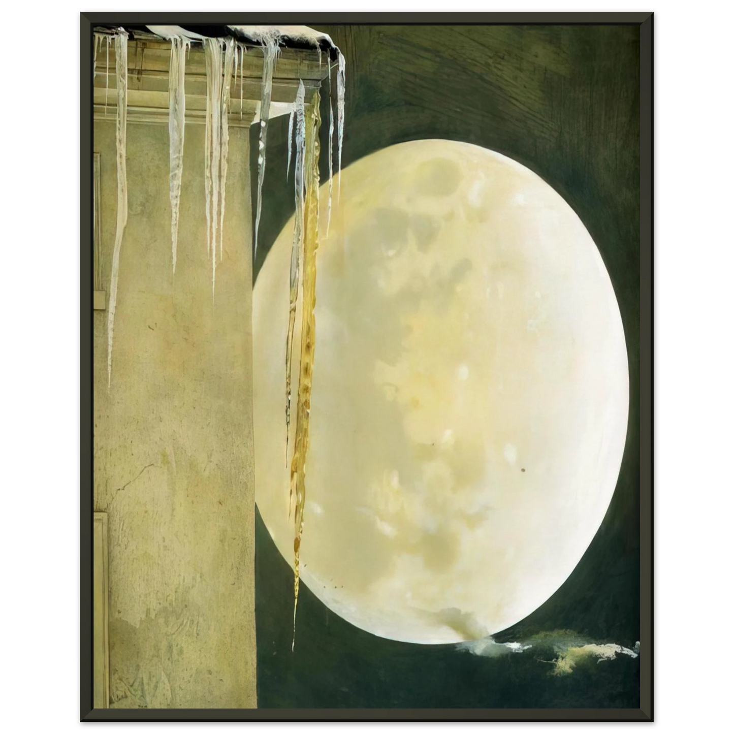 Andrew Wyeth  MOON MADNESS Framed Art Print  - Aluminum Frame - 40x50 cm / 16x20 inches