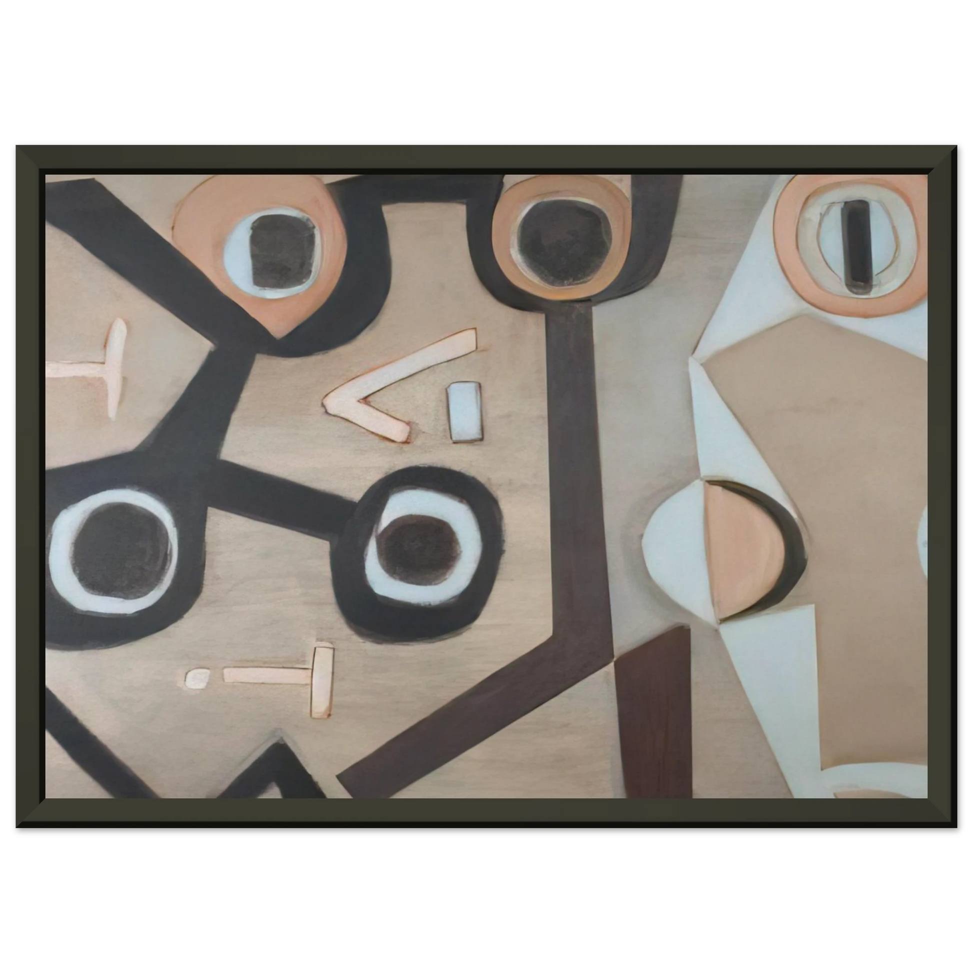 Will Barnet  Confluence  2008 United States Framed Art Print  - Aluminum Frame - 70x100 cm / 28x40 inches