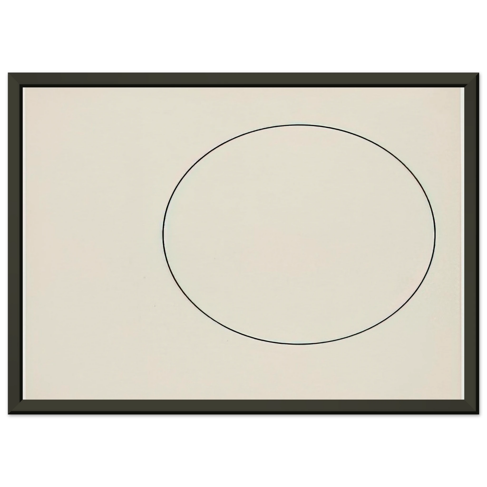 Ellsworth Kelly  Circle Line Framed Art Print  - Aluminum Frame - 60x80 cm / 24x32 inches