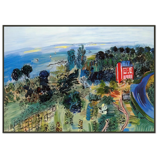 Raoul Dufy  VILLERVILLE Framed Art Print  - Aluminum Frame - 21x29.7 cm / 8x12"