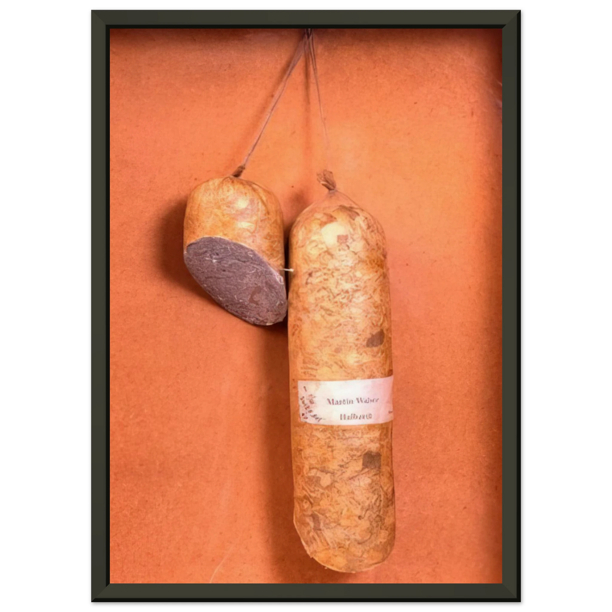 Dieter Roth  Literature Sausage  1974 Framed Art Print  - Aluminum Frame - 60x80 cm / 24x32 inches