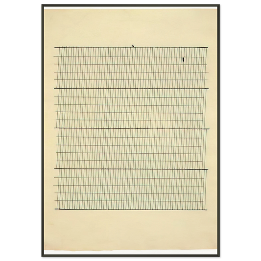Agnes Martin  Aspiration Framed Art Print  - Aluminum Frame - 21x29.7 cm / 8x12"