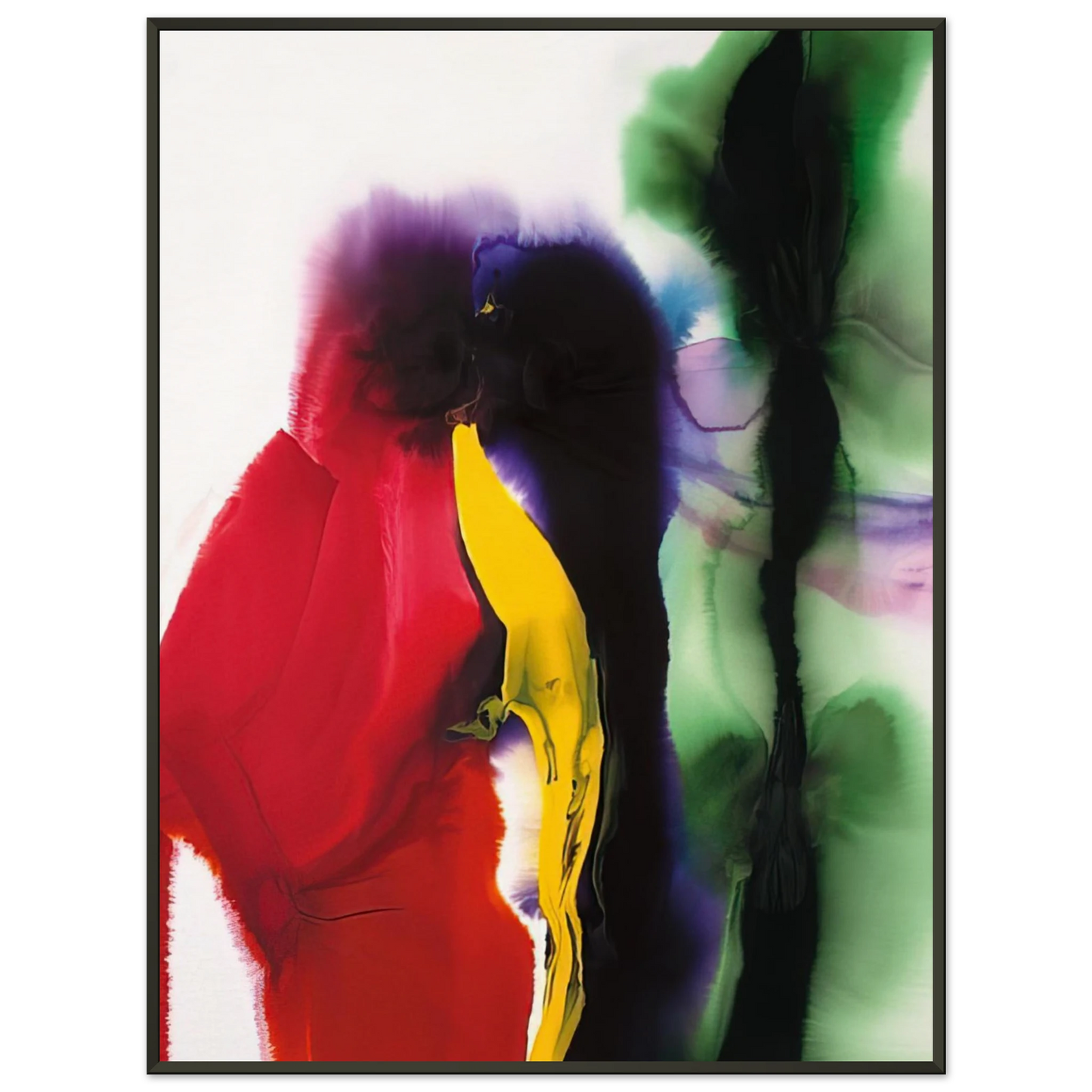 Paul Jenkins  Phenomena Wind Arch  2009 Framed Art Print  - Aluminum Frame - 70x100 cm / 28x40 inches
