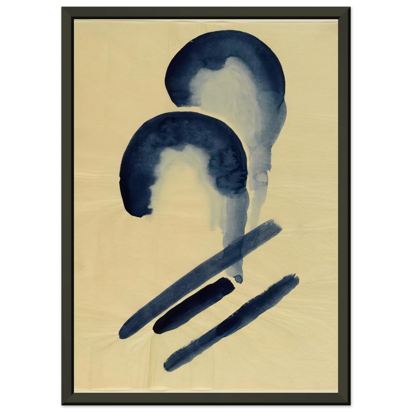 Georgia OKeeffe  Blue04 Framed Art Print  - Aluminum Frame - 60x80 cm / 24x32 inches