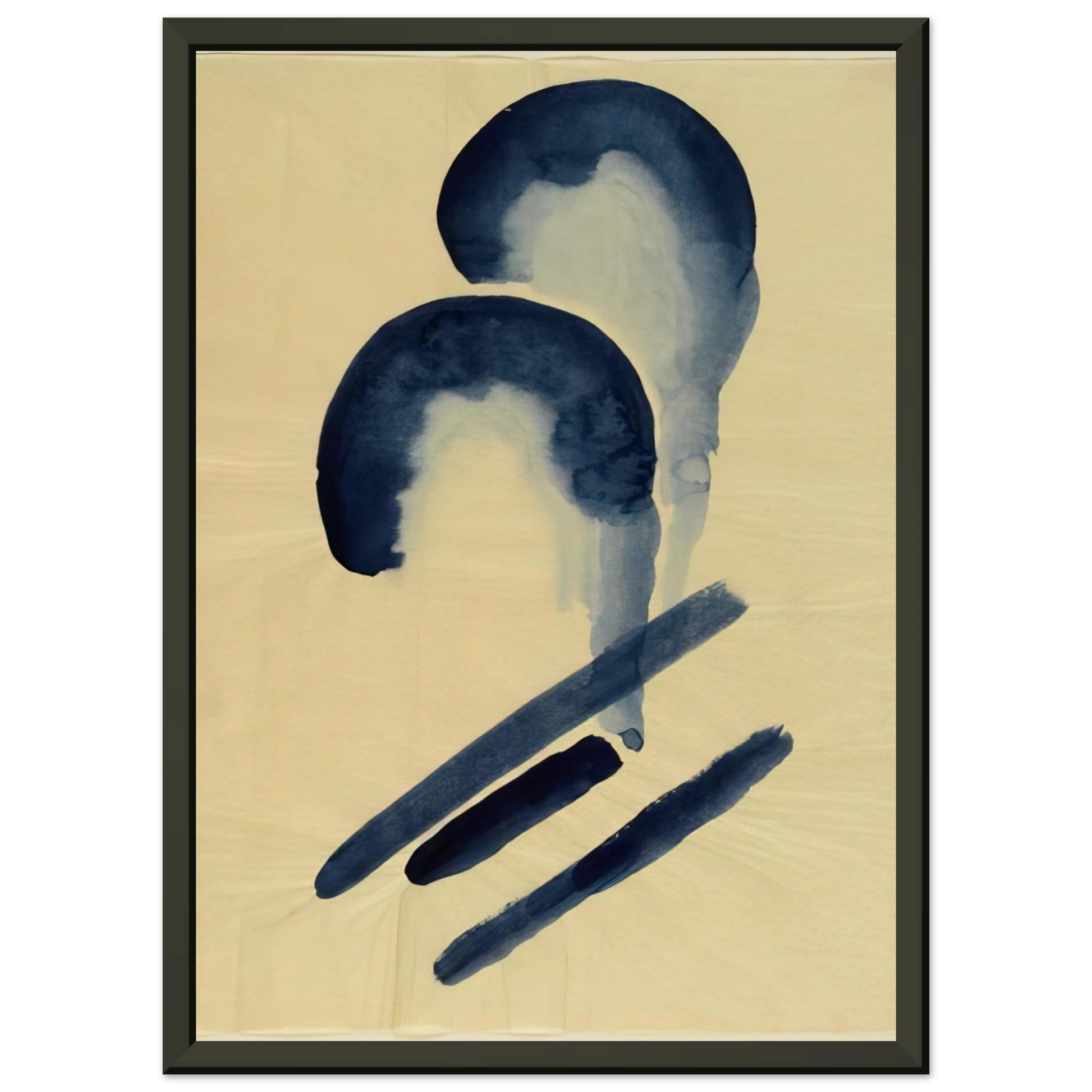 Georgia OKeeffe  Blue04 Framed Art Print  - Aluminum Frame - 60x80 cm / 24x32 inches