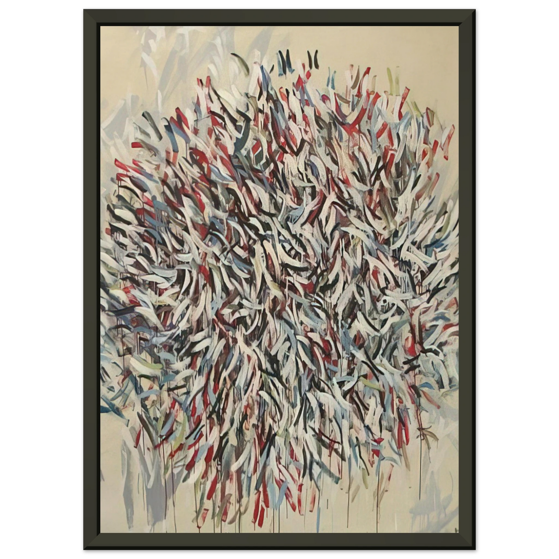Robert Goodnough  Abstract 2  1982 Framed Art Print  - Aluminum Frame - 70x100 cm / 28x40 inches