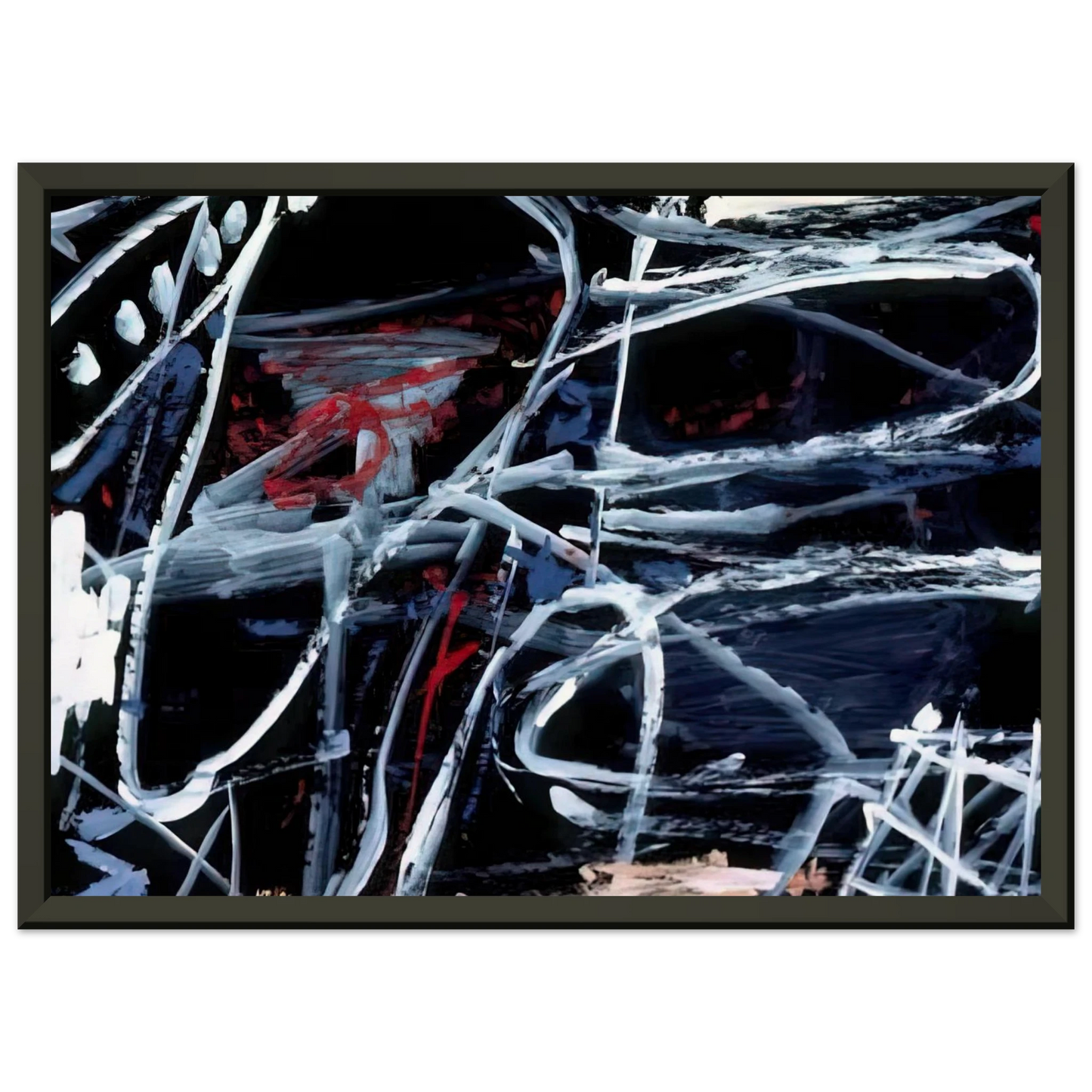Jean Dubuffet  EPISODE Framed Art Print  - Aluminum Frame - 40x50 cm / 16x20 inches