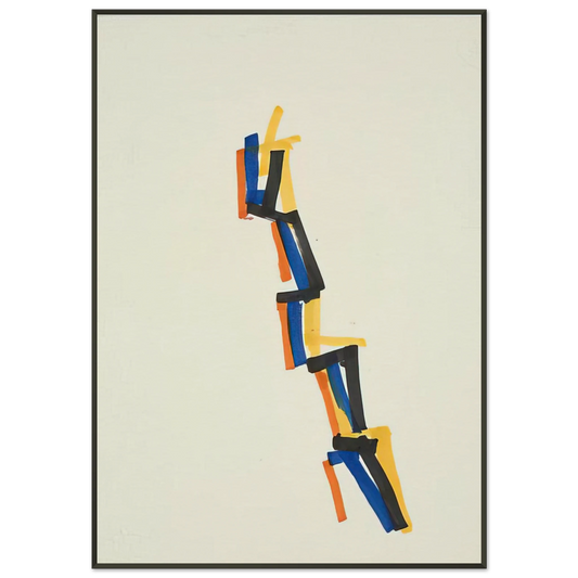 Charlotte Posenenske  Striped Picture  1965 Framed Art Print  - Aluminum Frame - 21x29.7 cm / 8x12"