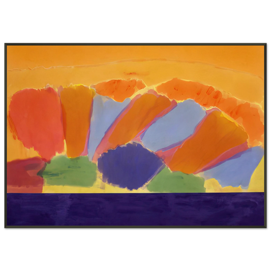 Ronnie Landfield  Uriel  1978 Framed Art Print  - Aluminum Frame - 21x29.7 cm / 8x12"