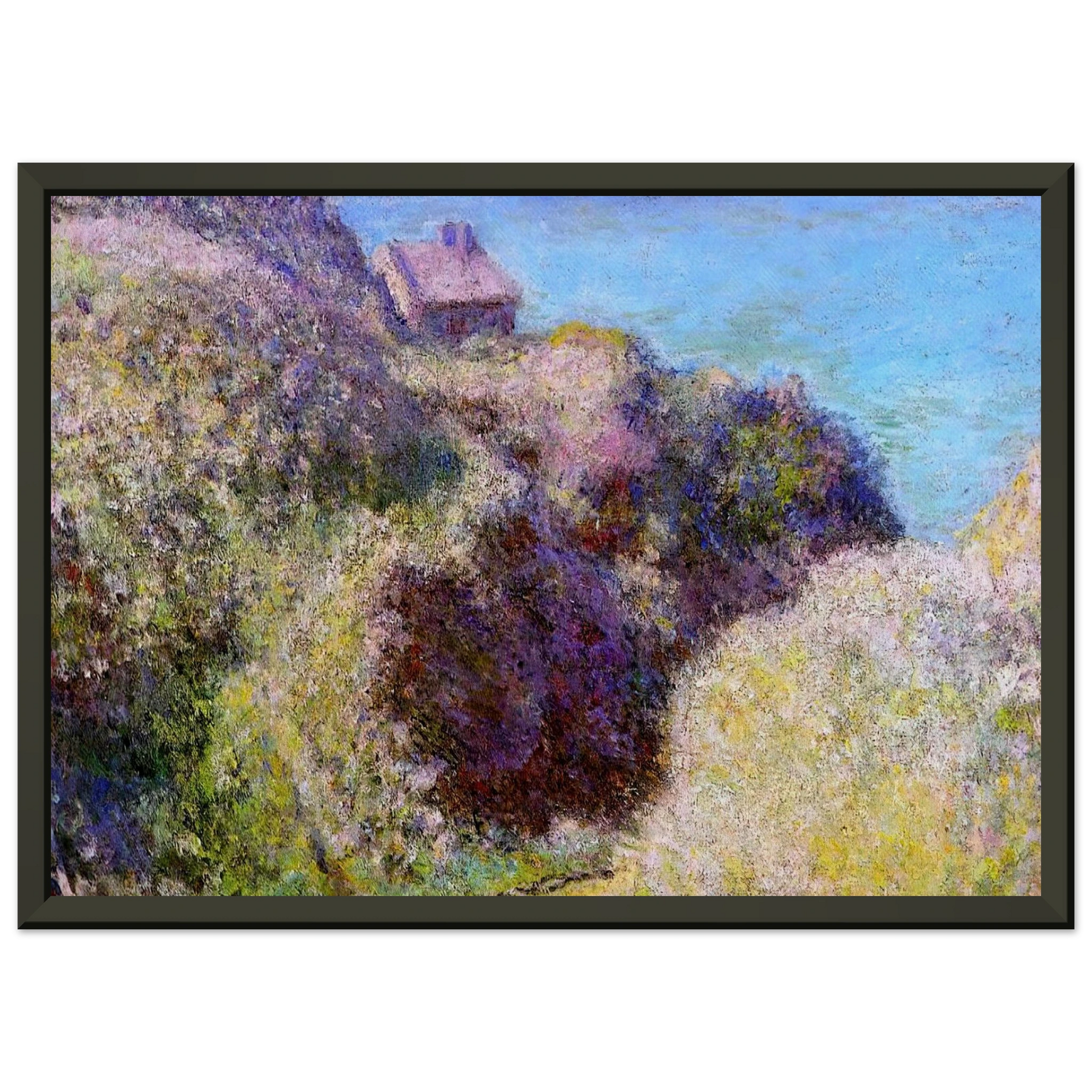 claude monet  The Gorge at Varengeville Late Afternoon Framed Art Print  - Aluminum Frame - 40x50 cm / 16x20 inches
