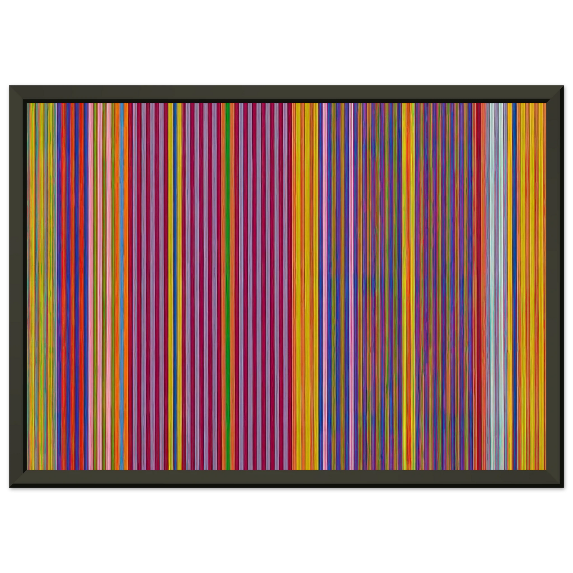 Gene Davis  Tarzan Series I  1969 Framed Art Print  - Aluminum Frame - 70x100 cm / 28x40 inches