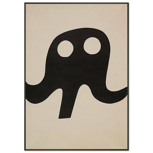Jean Arp  Mustache Hat Framed Art Print  - Aluminum Frame - 21x29.7 cm / 8x12"